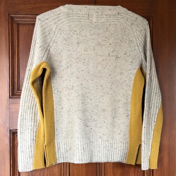 Anthropologie Yoon Yellow Polka Dot Sweater - Picture 4 of 5